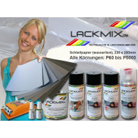 5x Schleifpapier wasserfest P400 (Korn / Körnung:...