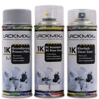 NEA Blue Diamond Met / für Hyundai / Spraydosen-Lackspray Autolack Sets: 1K Grundierung + Basislack + 1K Klarlack