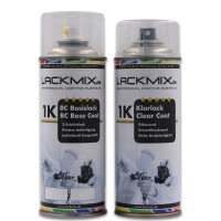 389 Arktisweiss / für OPEL / Spraydosen-Lackspray Autolack Sets: Basislack + 1K Klarlack