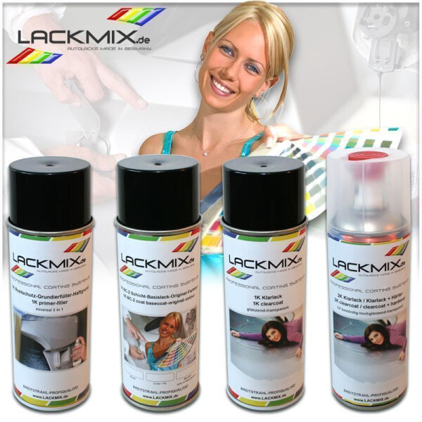 1K Spraydose RAL 7042 Verkehrsgrau A / Basislack (400ml) oder Lackspray Sets / Lackmix.