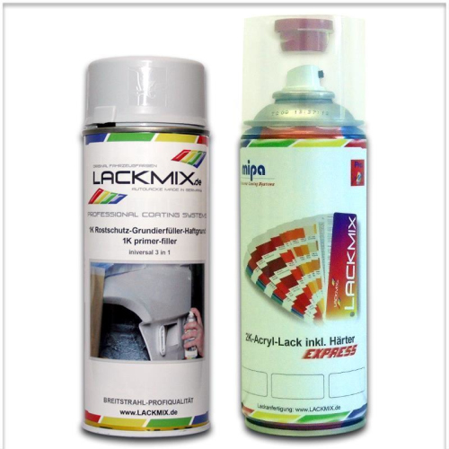 2K Spraydose RAL 1024 Ockergelb / Acryl Express 2K Lackspray (400ml) / Glanzgrad & Set wählbar / Lackmix