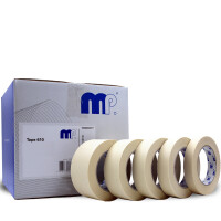 MP Tape 610 Abdeckband / Klebeband. Hitzebeständig bis 80°C.  50m. Breite 18, 24, 30, 36 oder 48mm wählbar.  18mm / 1 Stk