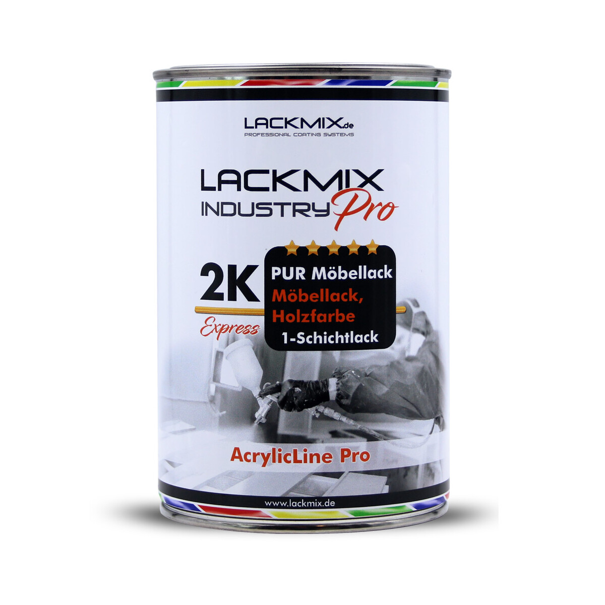 2K Holzfarbe-Möbellack. Acryl Express für Innen & Außen nach RAL.