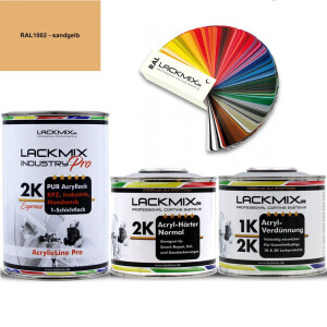 2K Lack RAL 1002 Sandgelb / RAL Acryl Express...