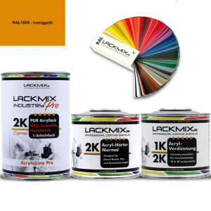 2K Lack RAL 1005 Honiggelb / RAL Acryl Express...