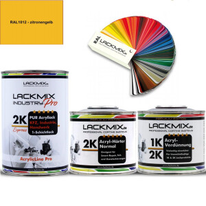 2K Lack RAL 1012 Zitronengelb / RAL Acryl Express...