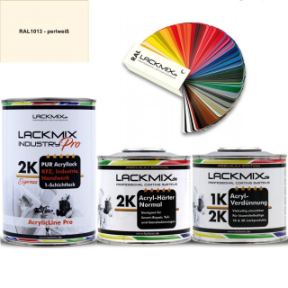 2K Lack RAL 1013 Perlweiss / RAL Acryl Express...