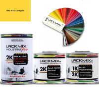 2K Lack RAL 1018 Zinkgelb / RAL Acryl Express Einschichtlack / Alle Mengen & Sets / Lackmix