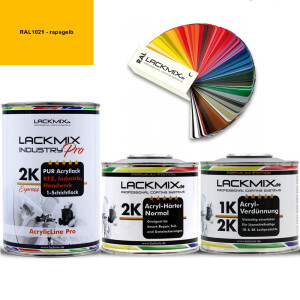 2K Lack RAL 1021 Rapsgelb / RAL Acryl Express...