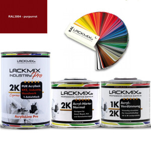 2K Lack RAL 3004 Purpurrot / RAL Acryl Express...