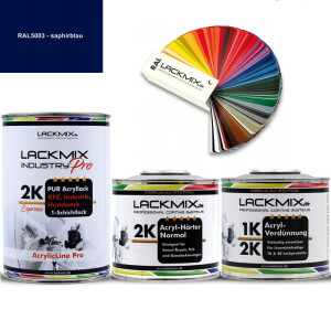 2K Lack RAL 5003 Saphirblau / RAL Acryl Express...