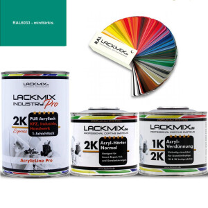 2K Lack RAL 6033 Minttuerkis / RAL Acryl Express...