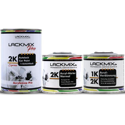 2K Autolack / LADA Farben. 2K MS & HS Acryl-Einschichtlack Sets & Farbcode wählbar