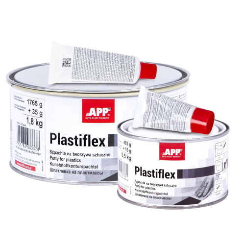 Kunststoffspachtel APP Plastiflex, Kunststoff/Plastik-Spachtelmasse.