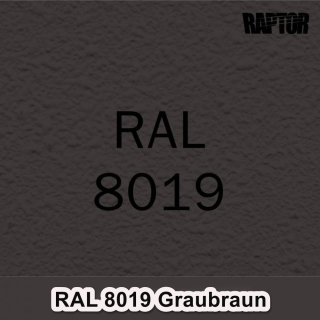 Raptor RAL 8019 Graubraun