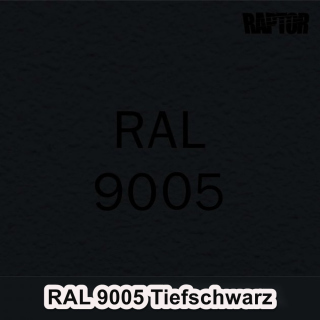 Raptor RAL 9005 Tiefschwarz