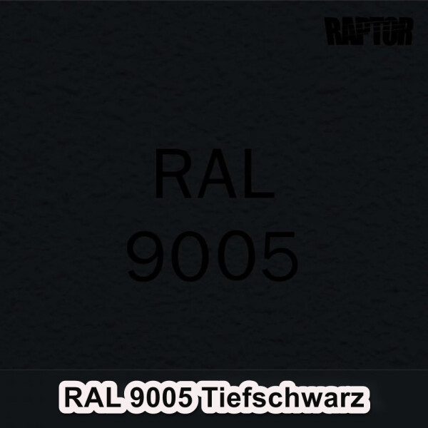 Raptor RAL 9005 Tiefschwarz